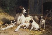 Otto Eerelman Dogs oil painting